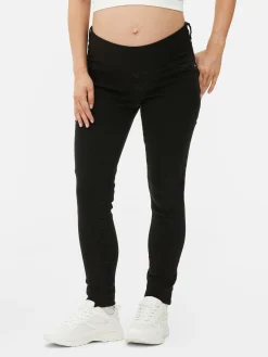 Umstandsjeans Mit Unterbauch-Bund Damen Denim|Jeans