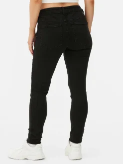 Umstandsjeans Mit Unterbauch-Bund Damen Denim|Jeans