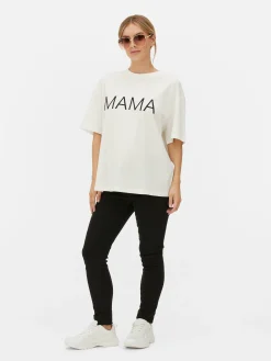 New Umstands-T-Shirt Mit Slogan Damen Tops Und T-Shirts