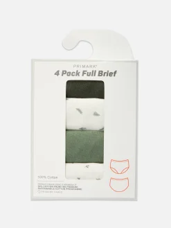 Unterhosen, 4er-Pack Damen Slips