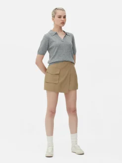 Utility-Skort Mit Cargotasche Damen Shorts|Röcke