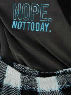 Clearance Velours-Schlafanzug Mit Karomuster Kinder Schlafanzüge Und Nachtwäsche