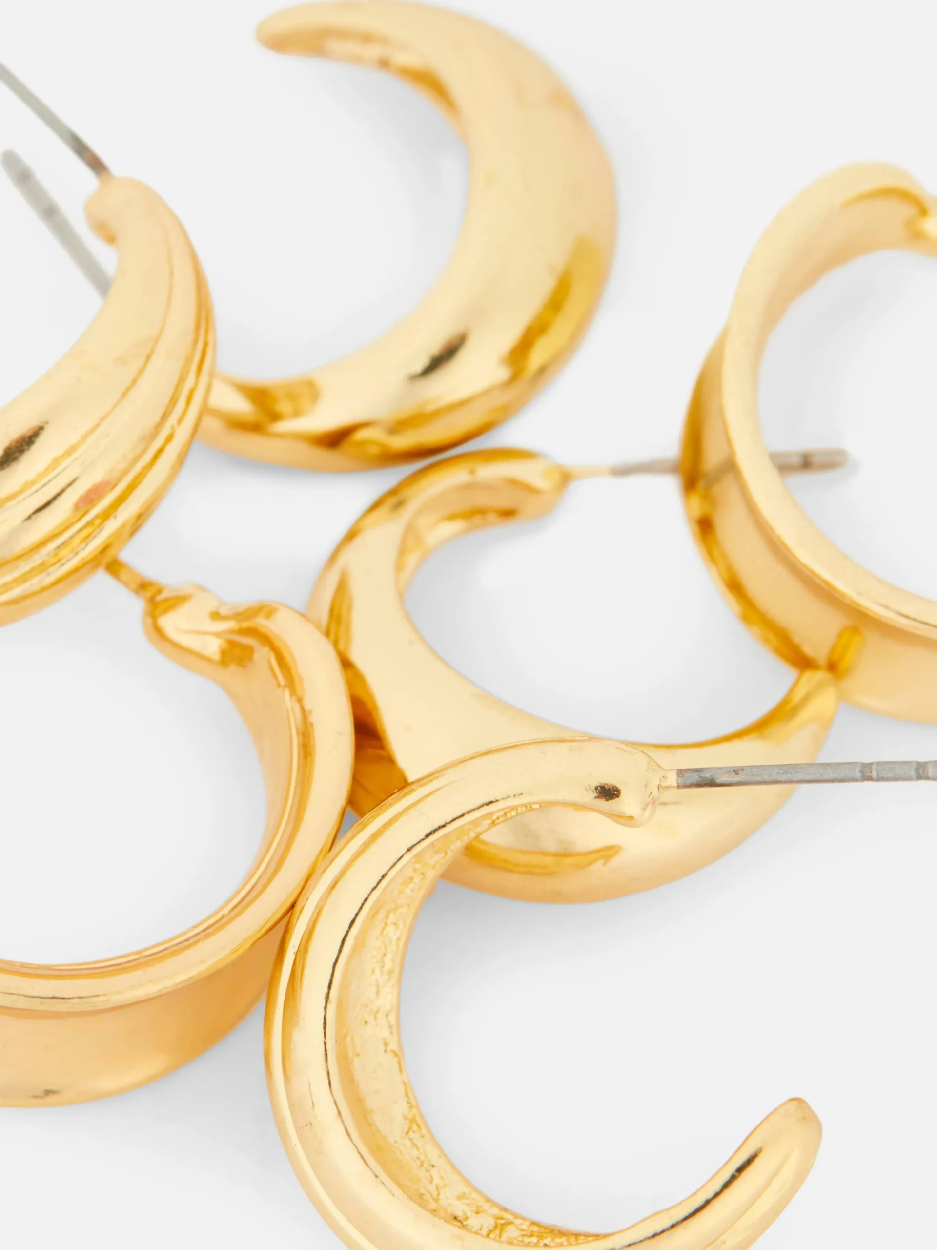 Clearance Verschiedene Creolen, 3er-Pack Damen Schmuck