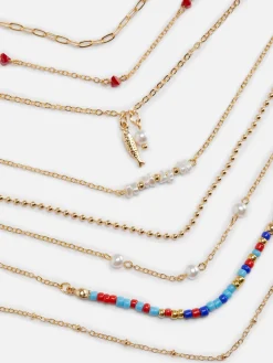 New Verschiedene Kunstperlen-Armbänder, 8er-Pack Damen Schmuck