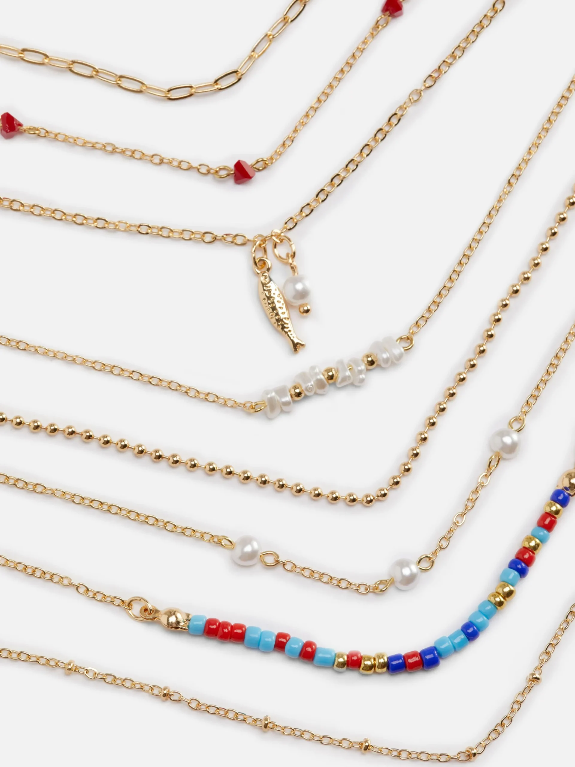 New Verschiedene Kunstperlen-Armbänder, 8er-Pack Damen Schmuck