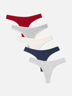 Outlet Verschiedene Tangas Für Jeden Tag, 5er-Pack Damen Slips