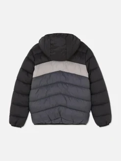 Hot Wattierte Jacke In Blockfarben Kinder Jacken Und Mäntel