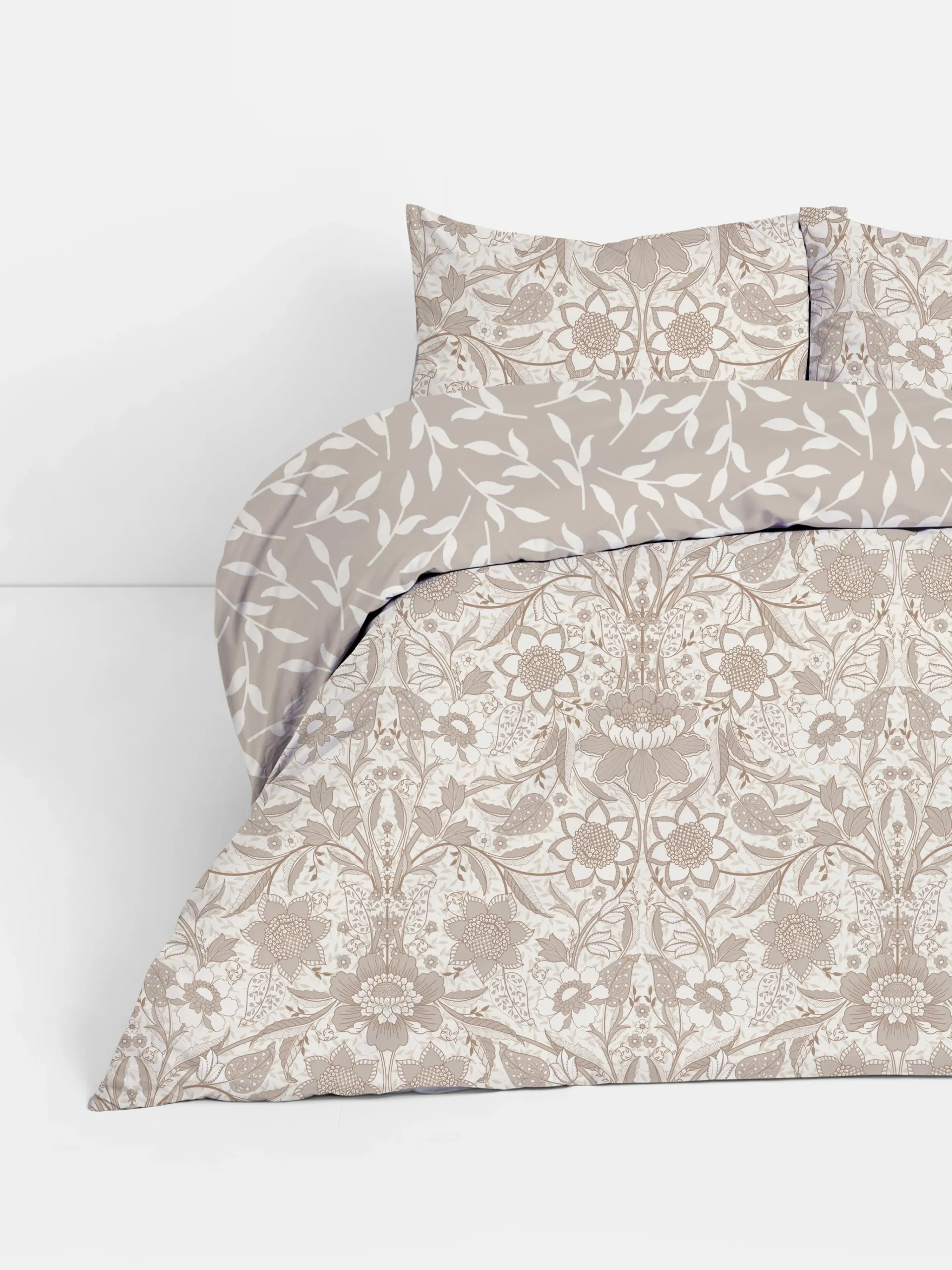 Outlet Wendbare Bettwäsche Mit Blumenmuster, Kingsize Bettwäsche Und Sets