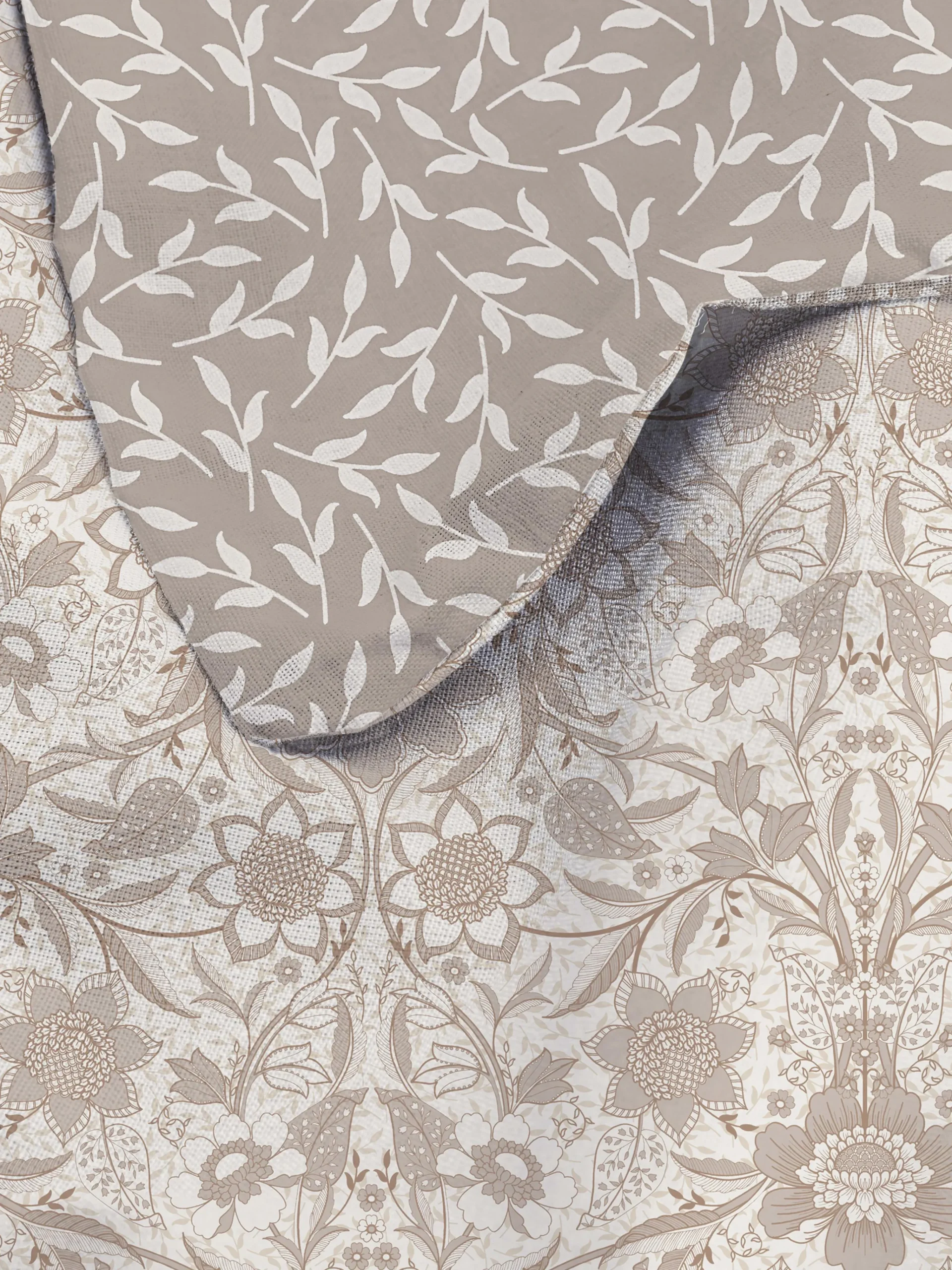 Outlet Wendbare Bettwäsche Mit Blumenmuster, Kingsize Bettwäsche Und Sets