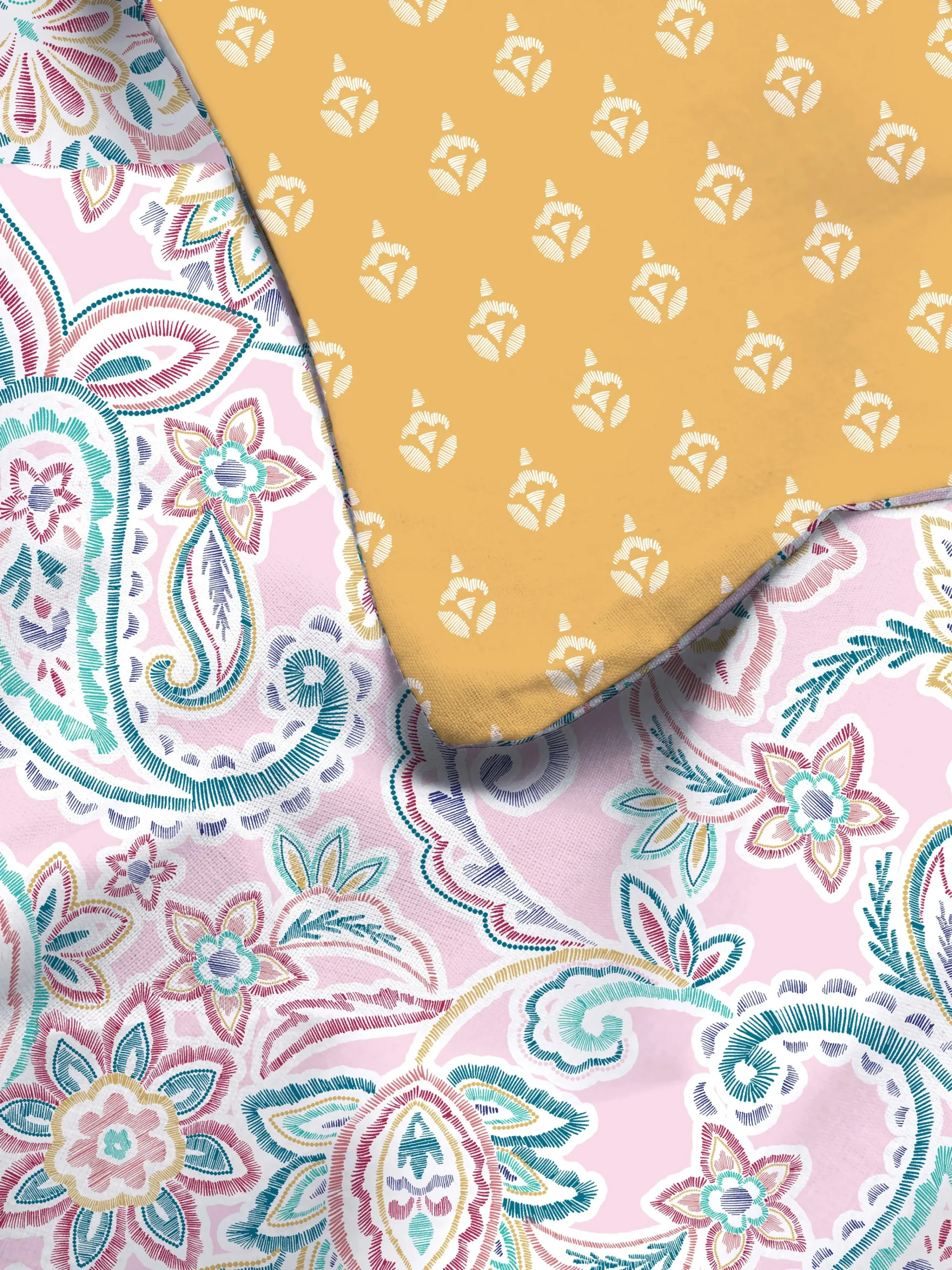 Clearance Wendbare Bettwäsche Mit Paisleymuster, Kingsize Bettwäsche Und Sets