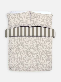 Discount Wendebettwäsche Mit Blumen Und Streifen, Doppelbett Bettwäsche Und Sets