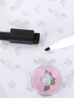 Hot Whiteboard Mit Blumenmuster Kinder Basteln Und Handarbeiten