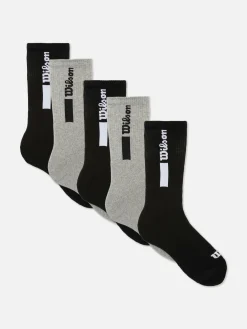 Clearance „Wilson“ Sportsocken, 5er-Pack Herren Socken|Sportbekleidung
