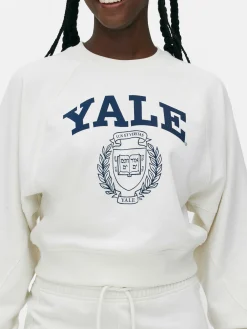 Clearance „Yale“ Sweatshirt Mit Geradem Schnitt Und Grafik Damen Hoodies Und Sweatshirts