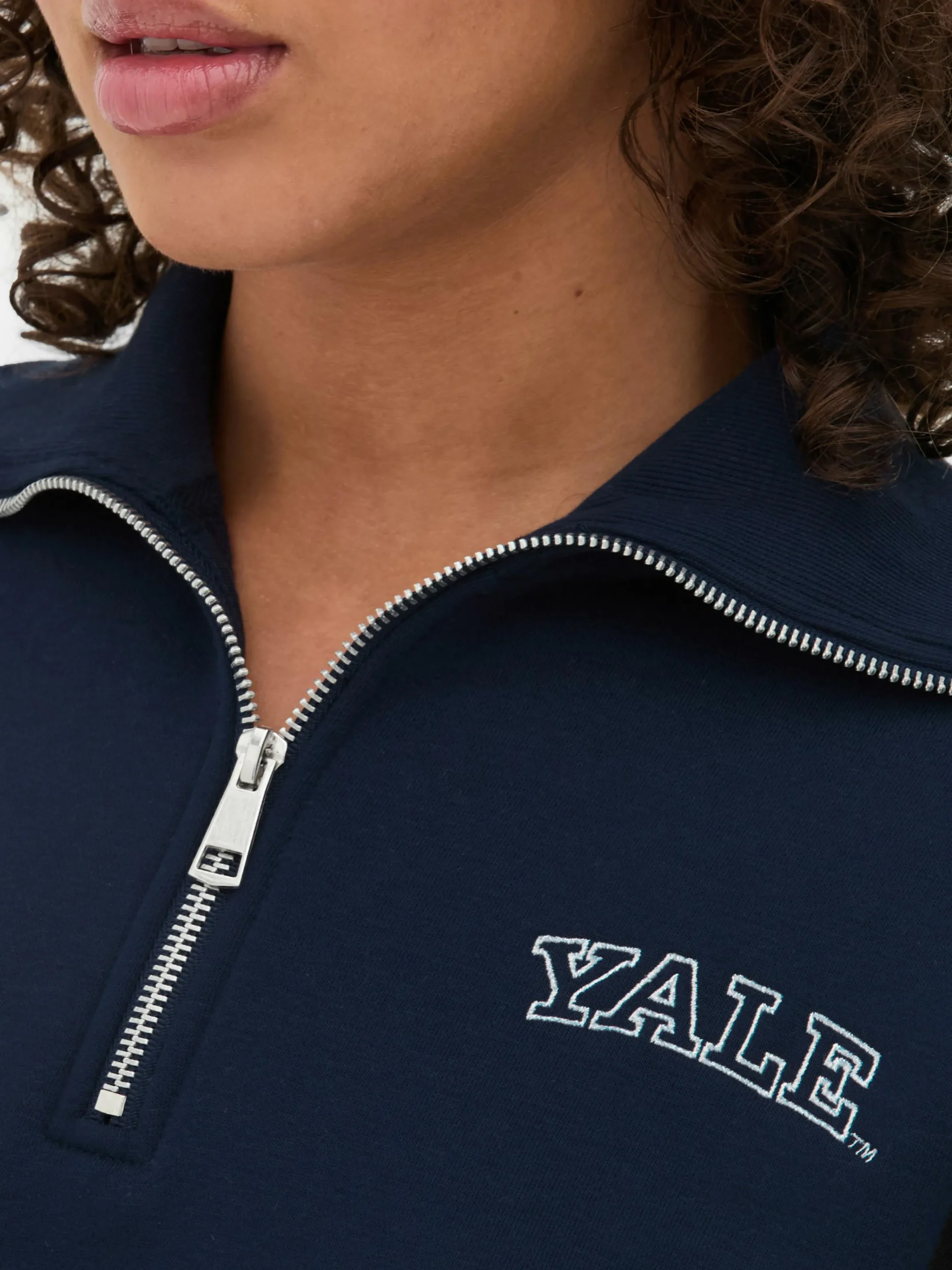 New „Yale“ Sweatshirt Mit Halbem Reißverschluss Damen Hoodies Und Sweatshirts