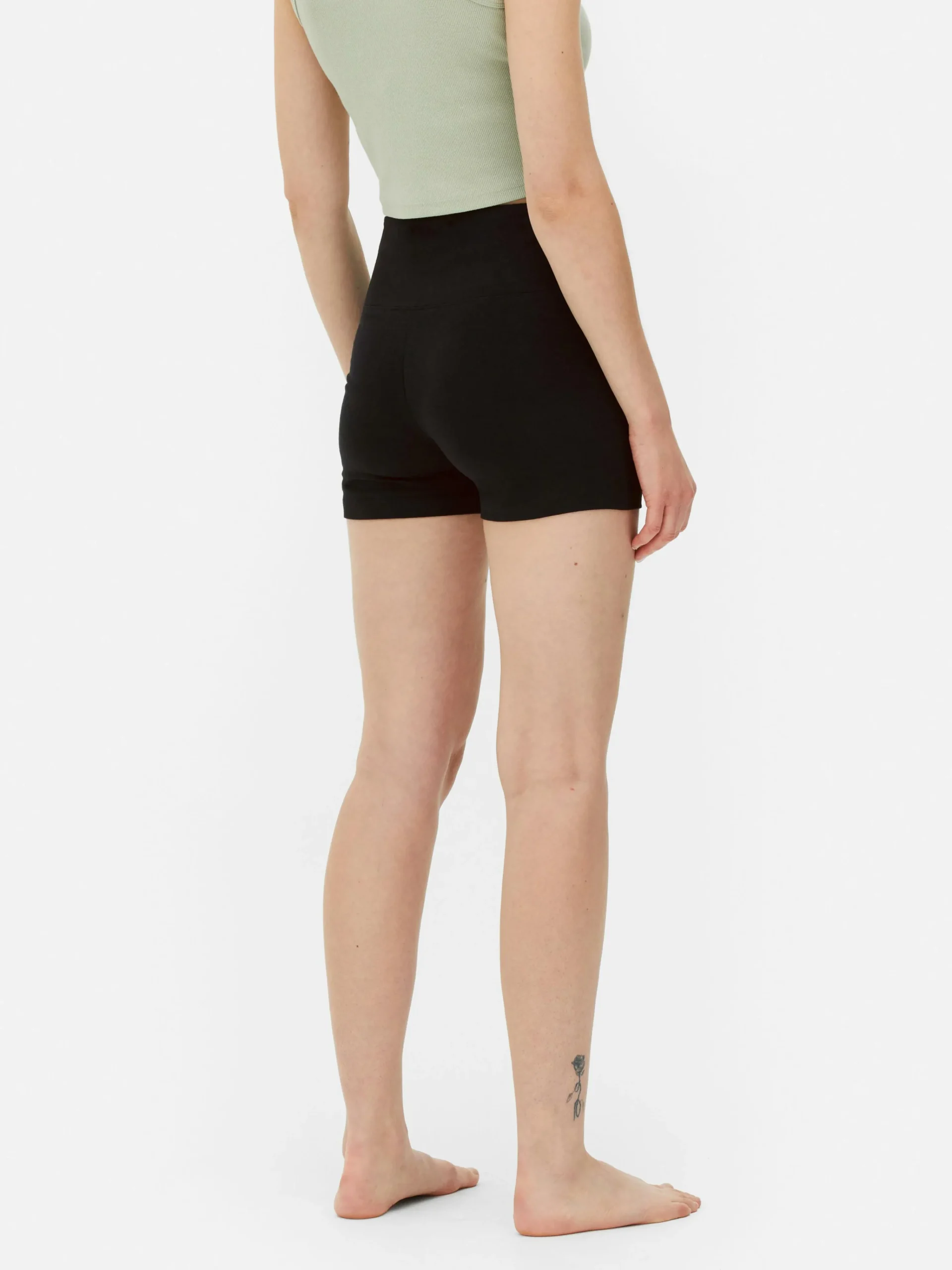 Clearance Yogashorts Mit Hohem Bund, 2er-Pack Damen Shorts