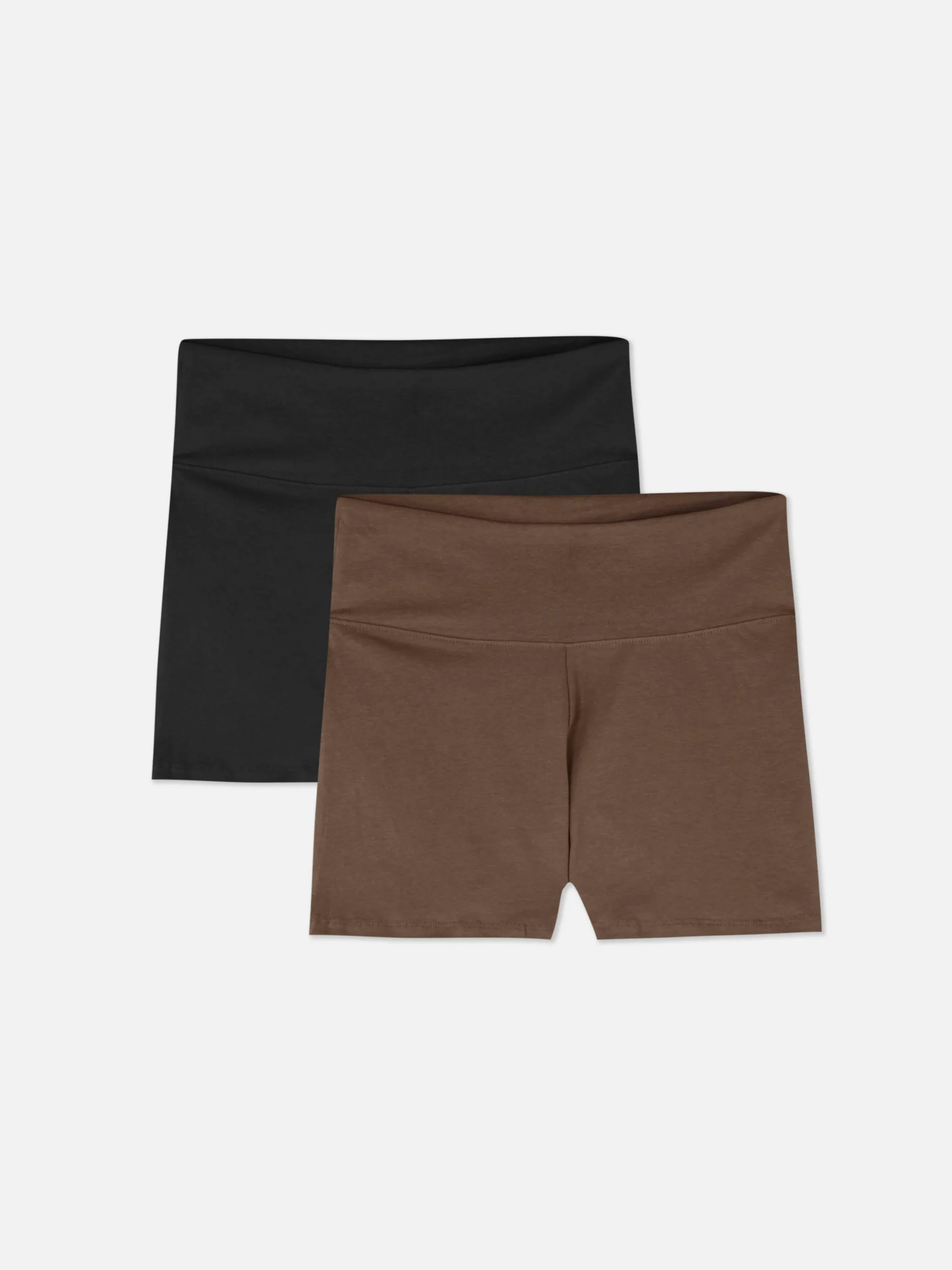 Clearance Yogashorts Mit Hohem Bund, 2er-Pack Damen Shorts