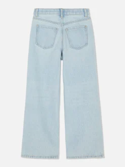 Outlet Zerrissene Denim-Jeans Mit Weitem Bein Kinder Jeans