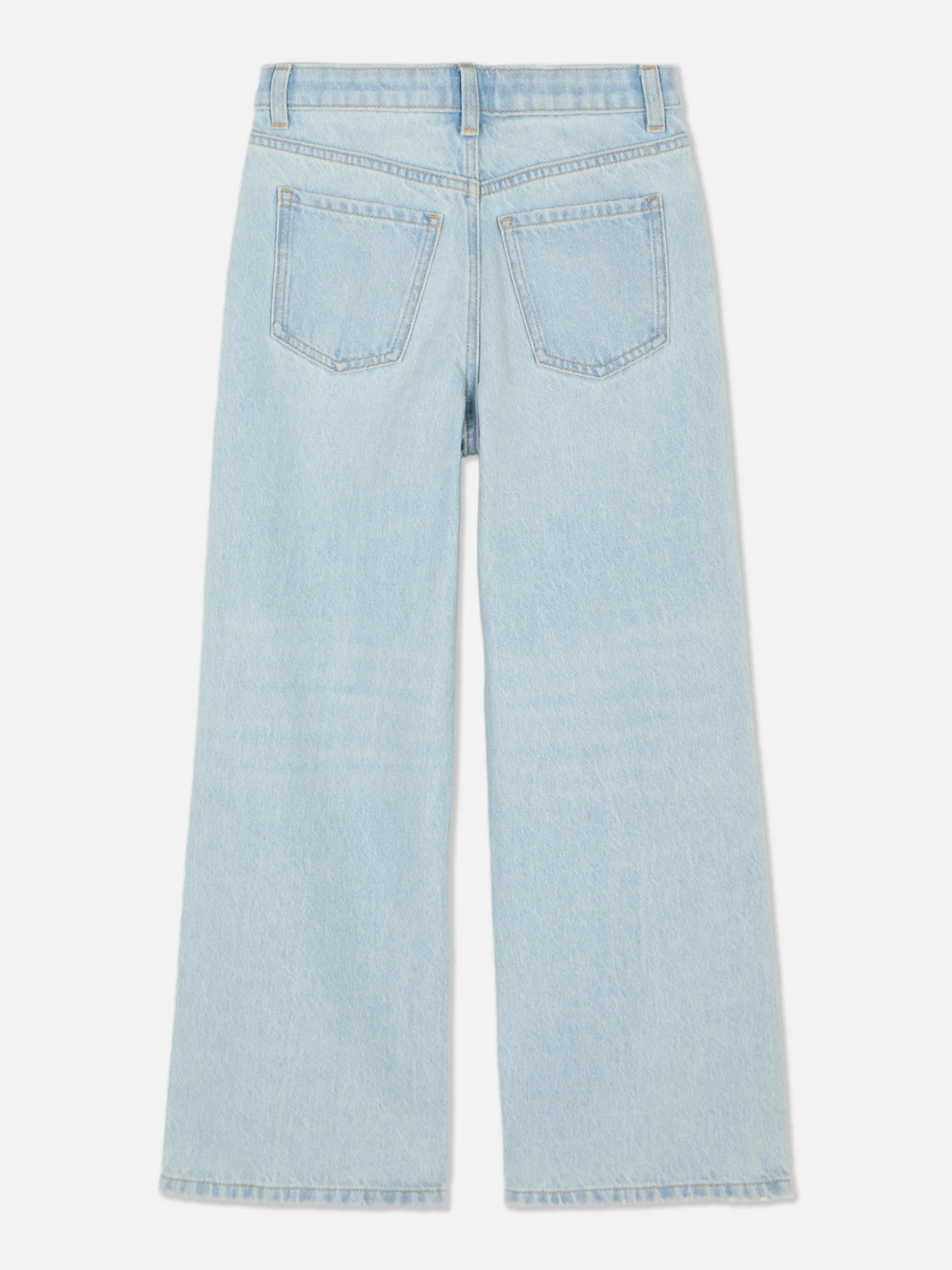 Outlet Zerrissene Denim-Jeans Mit Weitem Bein Kinder Jeans