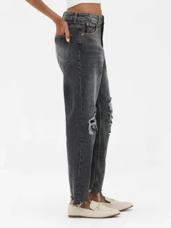 New Zerrissene Mom-Jeans Aus Denim Damen Denim|Jeans
