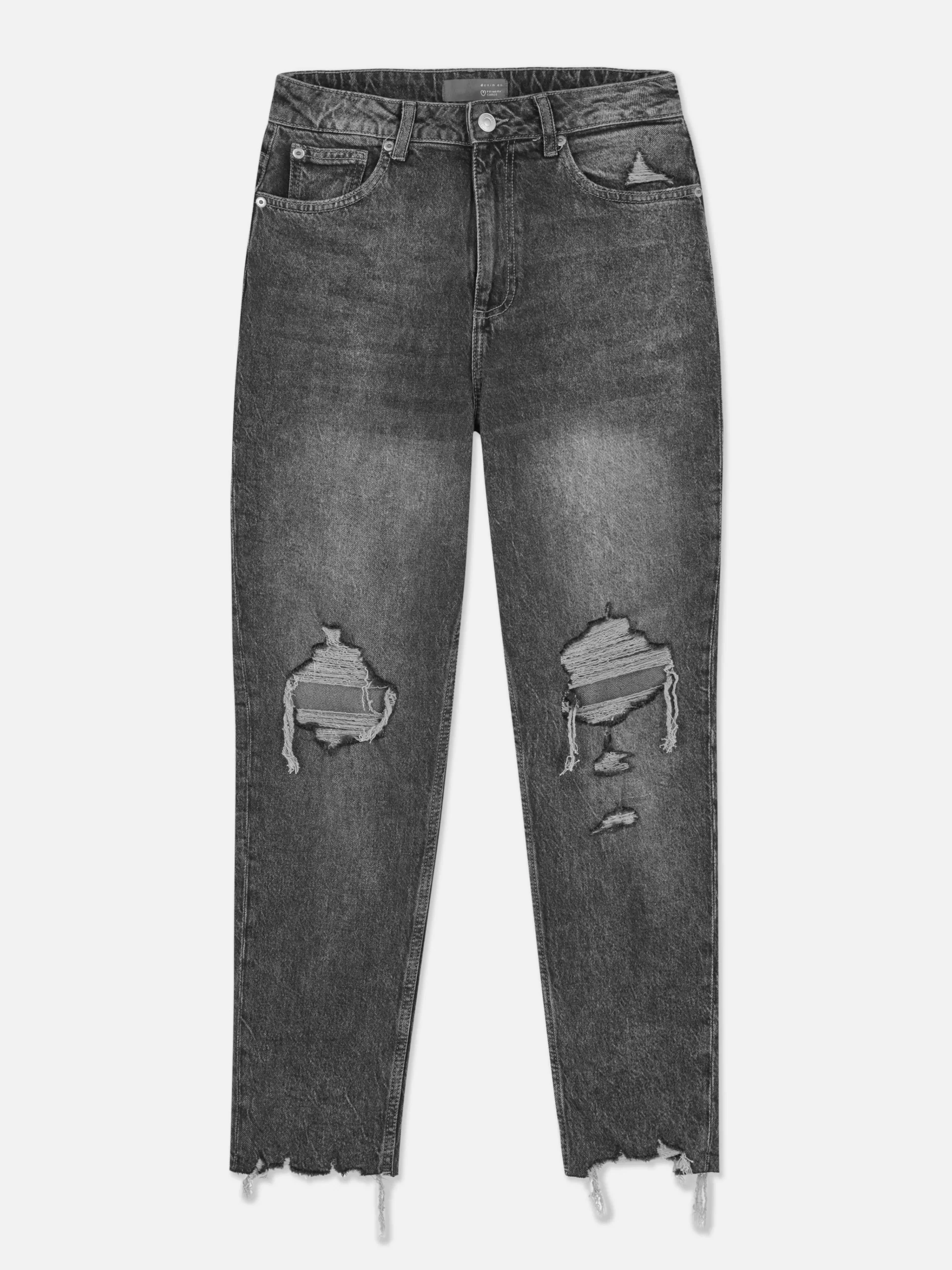 New Zerrissene Mom-Jeans Aus Denim Damen Denim|Jeans