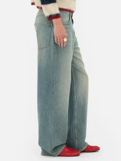 Best Zerrissene „Rita Ora“ Dad-Jeans Damen Jeans