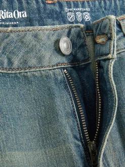 Best Zerrissene „Rita Ora“ Dad-Jeans Damen Jeans