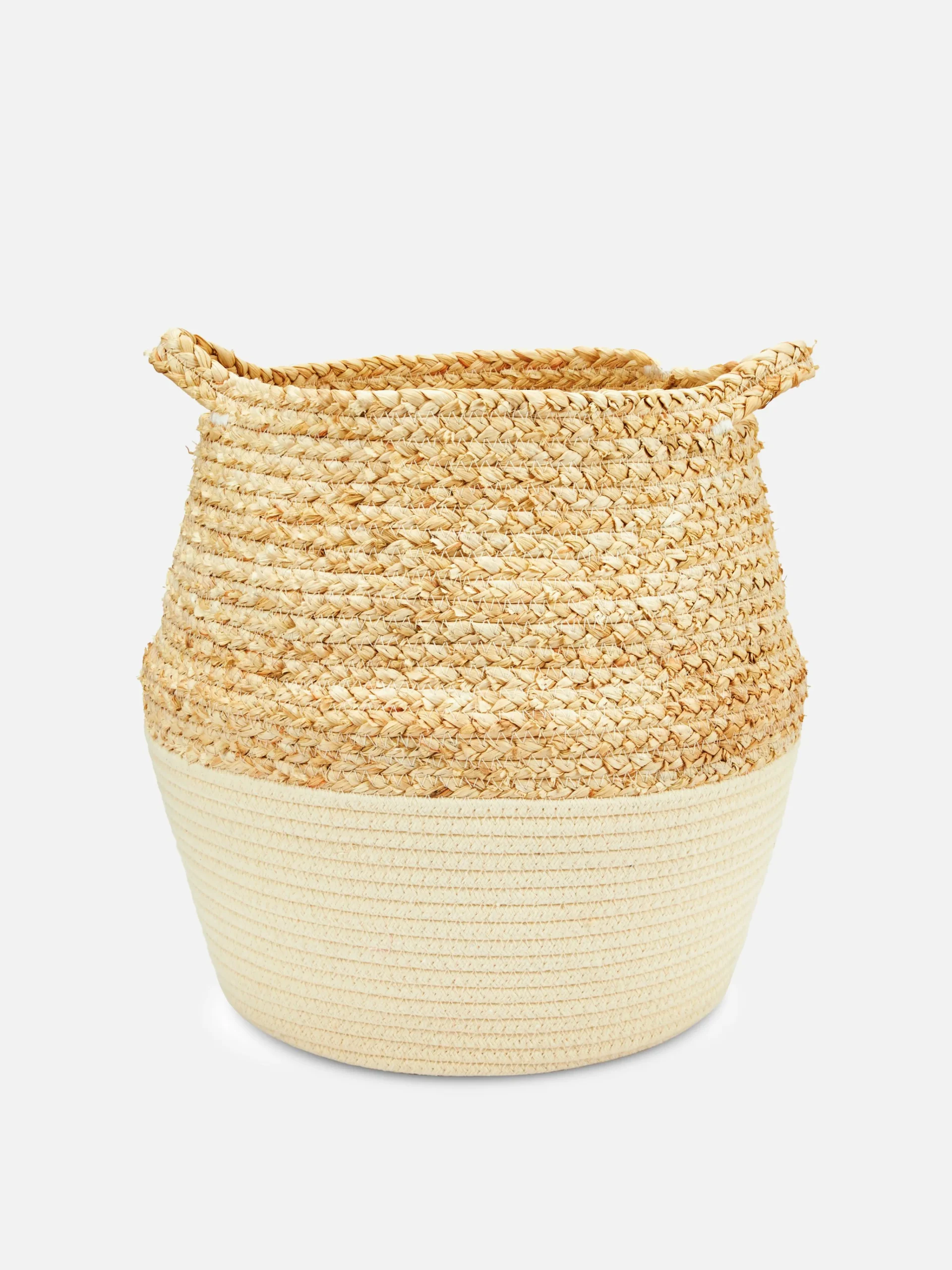 Online Zweifarbiger Aufbewahrungskorb Im Seildesign Aufbewahrungsboxen Und Körbe