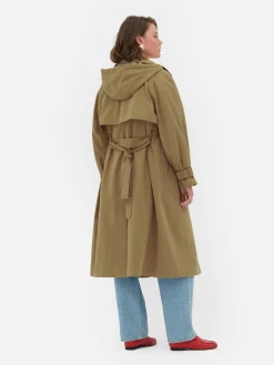 New Zweireihiger „Rita Ora“ Mac Mit Kapuze Damen Jacken Und Mäntel