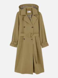 New Zweireihiger „Rita Ora“ Mac Mit Kapuze Damen Jacken Und Mäntel