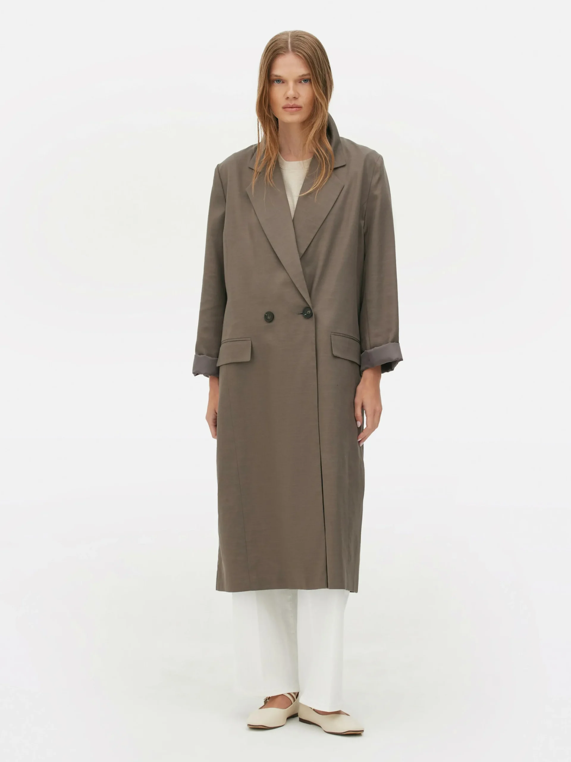 Sale Zweireihiger „The Edit“ Duster-Mantel Damen Jacken Und Mäntel
