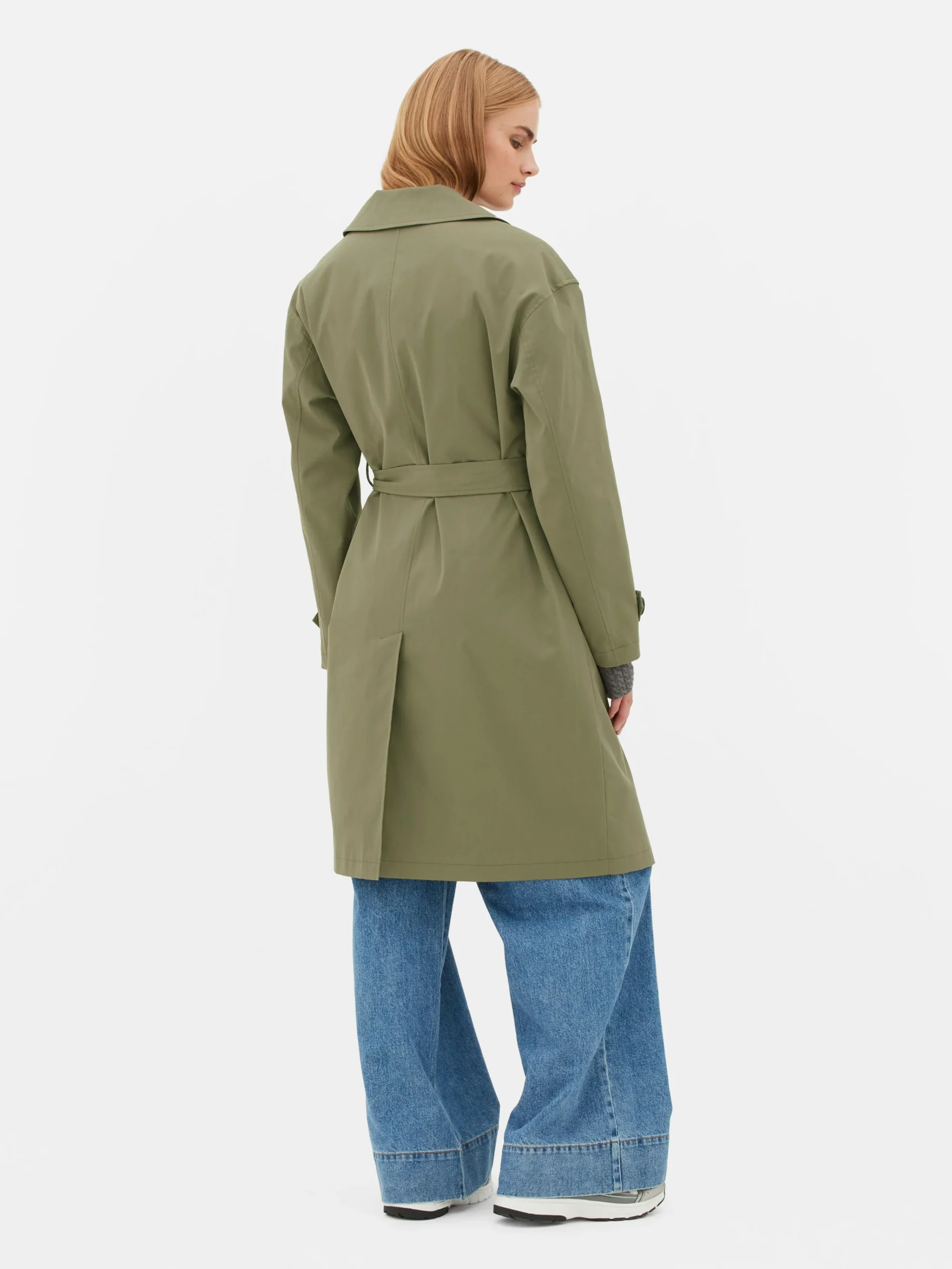 Discount Zweireihiger Trenchcoat Mit Gürtel Damen Jacken Und Mäntel