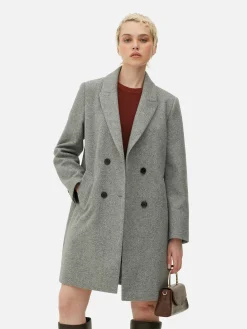 Zweireihiger Twillmantel Damen Jacken Und Mäntel