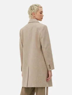 Sale Zweireihiger Twillmantel Damen Jacken Und Mäntel